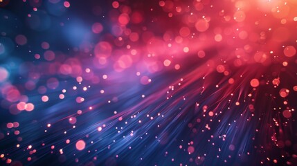 Obraz premium Colorful Abstract Bokeh Light Patterns. Vibrant abstract image featuring pink and blue bokeh light patterns, creating a dreamy, festive atmosphere.