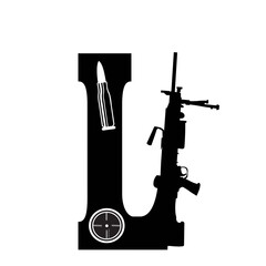 Gun Alphabet Font Letters Svg, Second Amendment Dad Rifle, 2nd Amendment Svg, Dad Svg, Army Svg, Gun Svg, Daddy Svg, Veteran Svg, Military