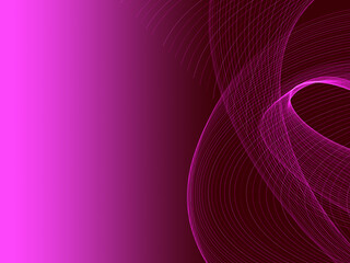 soft romantic pink curved lines on gradient background