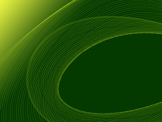 soft fresh green curved lines on gradient background