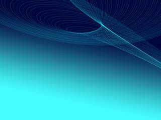soft blue curved lines on gradient background