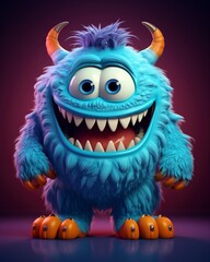 Naklejka premium halloween monster in the night, generative ai