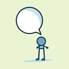 Blank Speech Bubble Held by Person: Social Media, Chat, Contact, Meeting, Conversation Concept
