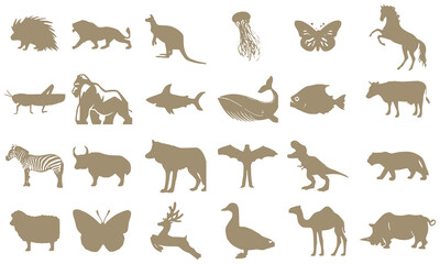 Animal silhouette collection