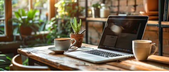 Design a professional mockup of a company blog layout for a business consultancy.