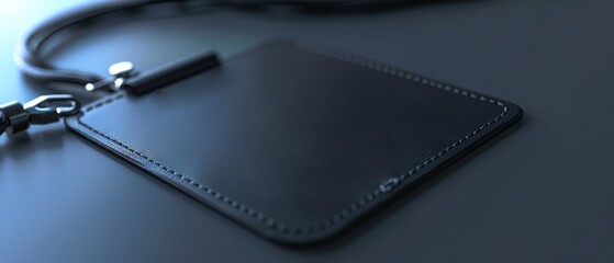 Develop a realistic mockup of a branded employee ID badge for a tech company.