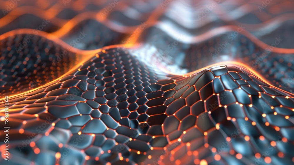 Poster a visualization of a superconducting graphene material