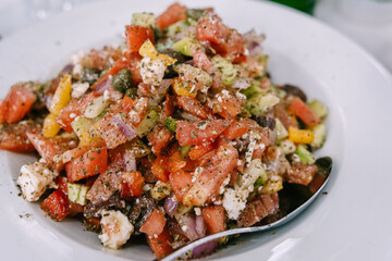 Mediterranean Healthy Fresh Greek Salad