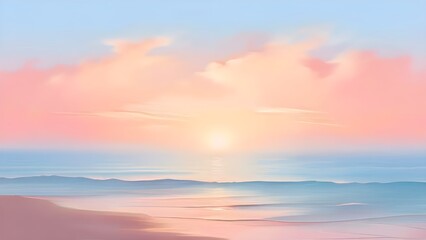 Obraz premium Abstract minimalist landscape background