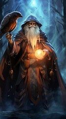 halloween witch with a sword, generative ai