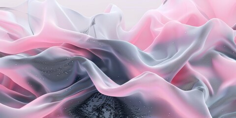 Obraz premium Abstract grey pink gradient with grainy noise illustration