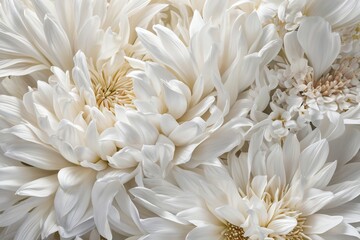 white chrysanthemum flowers