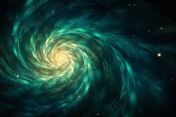 Starry Night: Illuminating the Depths of Space light, energy, fractal, space, design, 