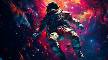 Fototapeta premium astronaut in space