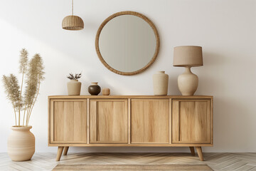 TV cabinet in a scandinavian decor living room