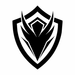 shield, abstract, silhouette logo icon