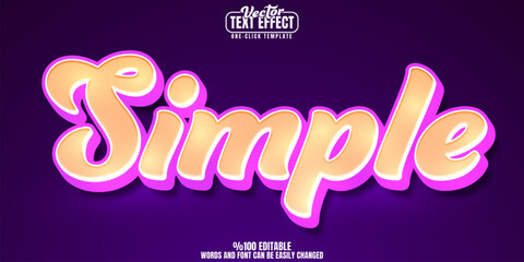 Poster editable text effect, customizable design and print 3D font style