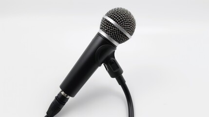 microphone on white background