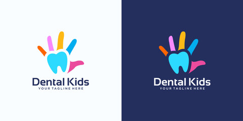 children's dental care logo design