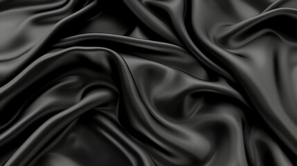 Obraz premium A black fabric with a shiny texture
