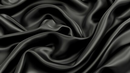 Obraz premium A black piece of fabric with a shiny surface