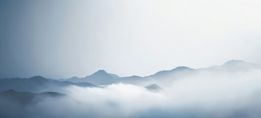 Obraz premium clouds in the mountains