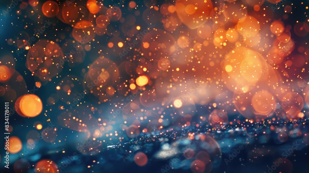 Poster bokeh background with an abstract style