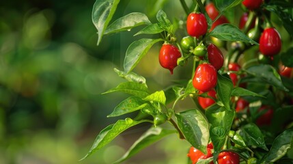 Obraz premium Capsicum frutescens also known as chili pepper