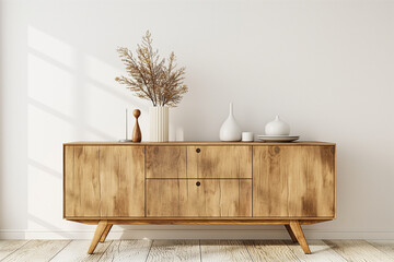 TV cabinet in a scandinavian decor living room