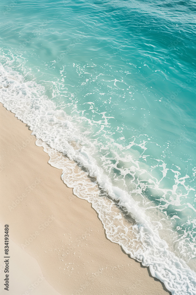 Poster the crystal clear turquoise water of the ocean - Posters