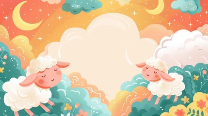 Minimal blank template card for Eid alAdha