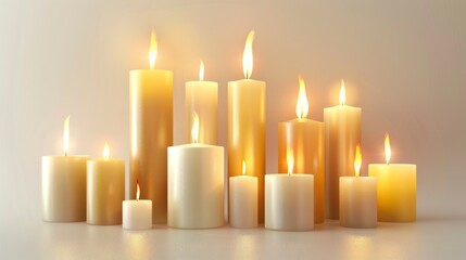 lit candle kit
