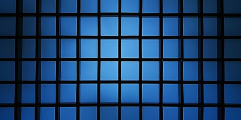 Blue grid black lines square