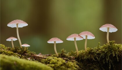 Fototapeta premium mushrooms in forest 