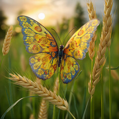 A premium portrait of butterfly for summer season