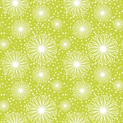 Simple floral seamless pattern with flowers for fabrics and cards and linens