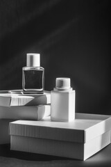 A bottle of ink sits on top of a stack of books, waiting to be used for writing or art