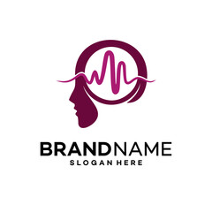 Abstract Head Icon Logo Design Template Illustration Vector