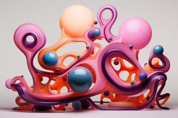 Fototapeta premium Colorful Abstract Fluid Shapes