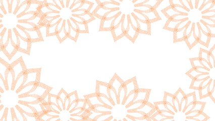 Vector. Perforated hand-drawn patterns Papel Picado. National Hispanic Heritage Month. Floral backgraund with copy space for text, for web banner, poster, cover, splash, social network. Line sketch.