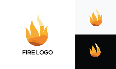 Fire vector logo design inspiration