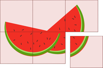 slice of watermelon puzzle