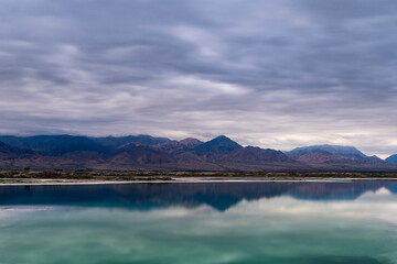 lake and mountains