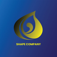 B Shape logo design vector