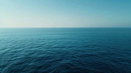 Obraz premium Aerial view of calm sea at dawn