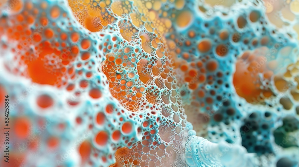 Poster abstract representation of fractals
