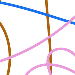 Blue pink brown lines graphic decorative 