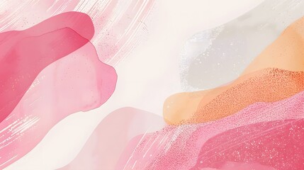 Fototapeta premium Creative Abstract Pastel Textured Background with Pink, Orange, and White Hues for Artistic Design, High-Quality Stock Image
