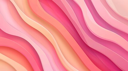 Vibrant Pink and Peach Wavy Abstract Background for Design Projects, Web Banners, and Presentations