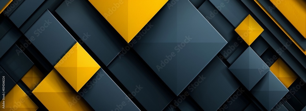 Poster colorful realistic abstract design with geometric shapes and gradients background, overlapping layer